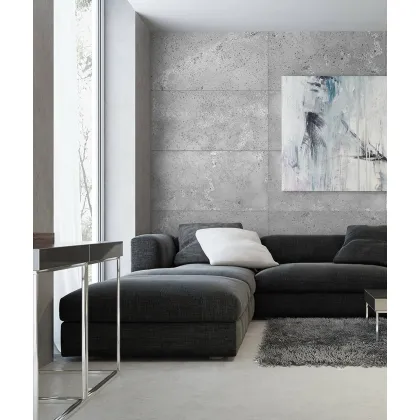 Zdjęcie 120x60 cm DS - (jasny popiel, srebrne kruszywo) - płyta beton architektoniczny ultralekka