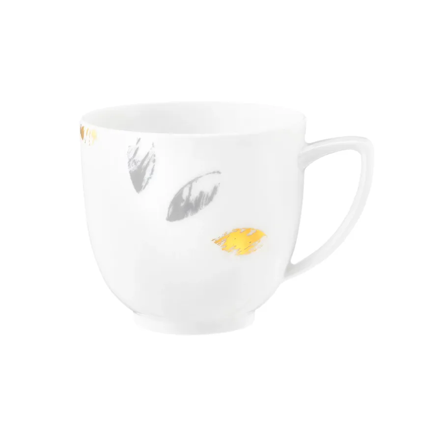 obrazek 1 Prestiżowa porcelanowa filiżanka do kawy o szaro złotym zdobieniu – Tettau