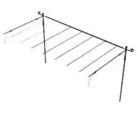 Picture Stylish flat extension of the free-standing Solaire pergola 186×362 cm