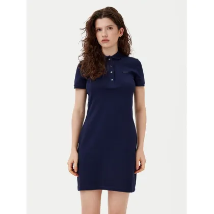 Zdjęcie Lacoste Sukienka codzienna EF5473 Granatowy Slim Fit