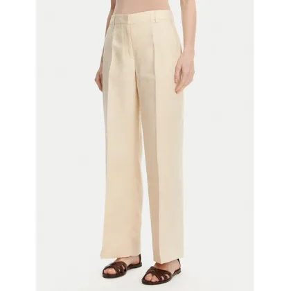 Zdjęcie Weekend Max Mara Spodnie materiałowe Malizia 2515131052 Écru Regular Fit