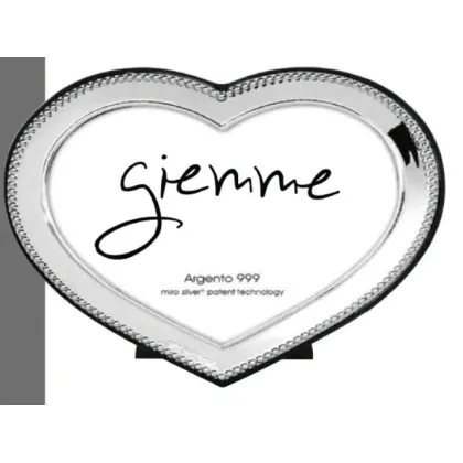 Picture A unique silver heart-shaped photo frame