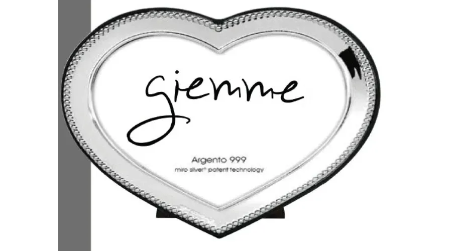 obrazek 1 Unikalna srebrna ramka na zdjęcia w kształcie serca