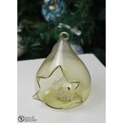 Zdjęcie Elegancka bombka ze szkła Murano