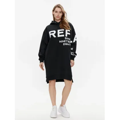 Zdjęcie Replay Sukienka dzianinowa W9068.000.23190P Czarny Relaxed Fit REPLAY