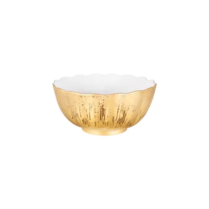 Zdjęcie Śliczna porcelanowa złota miska 20 cm - Porcel
