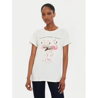 Zdjęcie ViCOLO T-Shirt RB0910 Écru Regular Fit