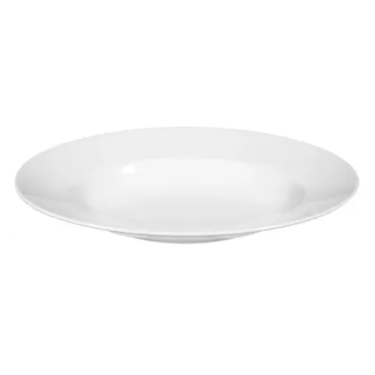 Zdjęcie Stylowy owalny talerz do makaronu z porcelany 32x26 cm - Seltmann Weiden