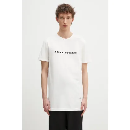 Zdjęcie Rick Owens t-shirt bawełniany Level T męski kolor biały z nadrukiem DU01E3250.RNEP5P