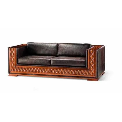 Zdjęcie Piękna trzyosobowa antyczna sofa do salonu