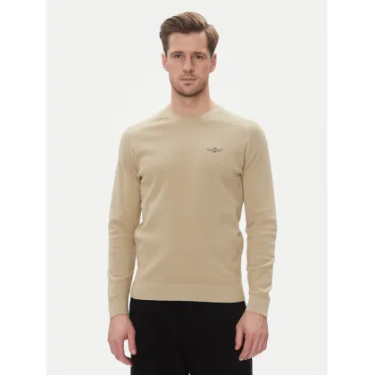 Zdjęcie Aeronautica Militare Sweter 251MA1556L560 Beżowy Regular Fit