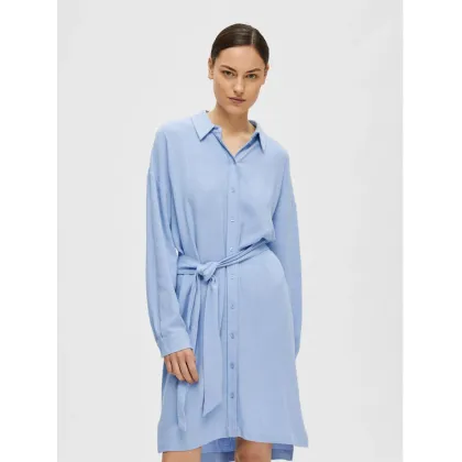 Zdjęcie Selected Femme Sukienka koszulowa 16089666 Niebieski Relaxed Fit