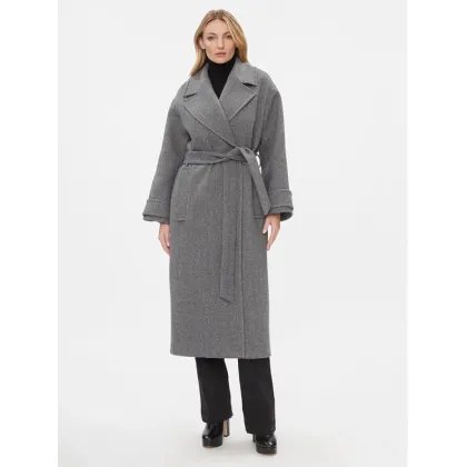 Zdjęcie IVY OAK Płaszcz wełniany Claudia IO1123F1115 Szary Loose Fit