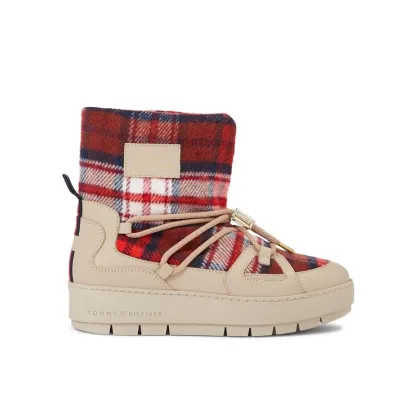Zdjęcie Tommy Hilfiger Śniegowce Tartan Snowboot FW0FW07612 Beżowy
