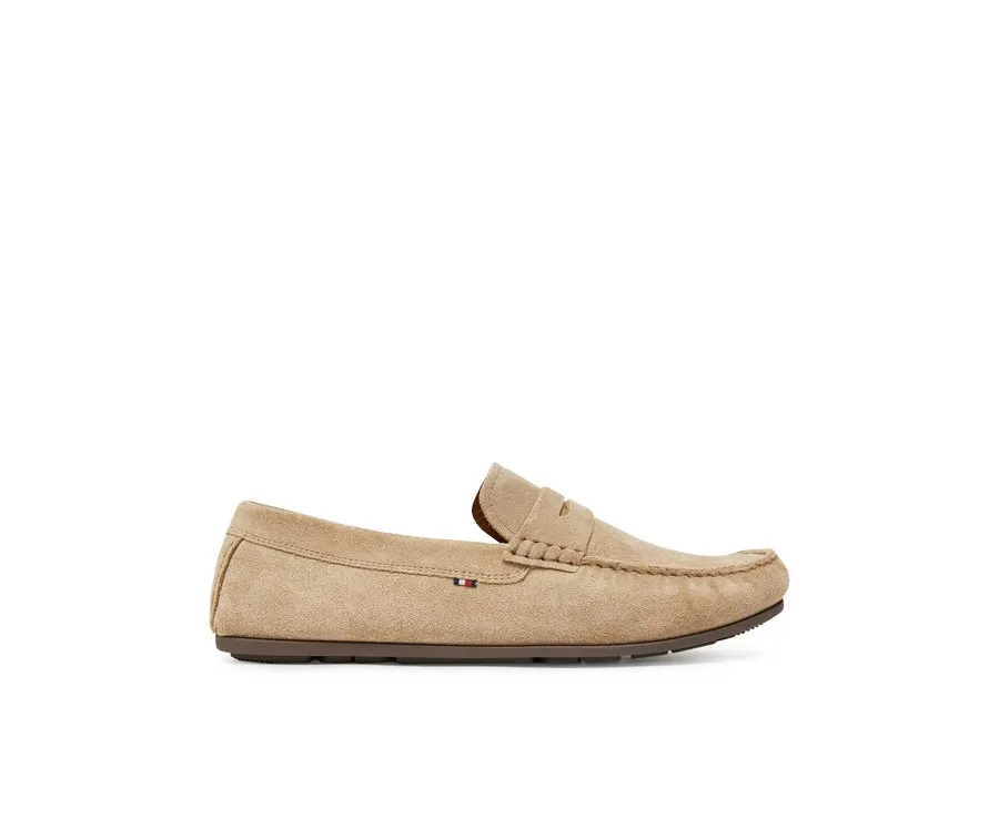 obrazek 1 Tommy Hilfiger Mokasyny Casual Hilfiger Suede Driver FM0FM04998 Beżowy