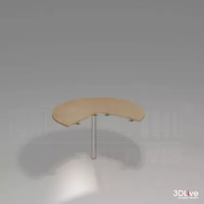 Zdjęcie Dostawka do biurka 3/4 koła - Biuro Serwis