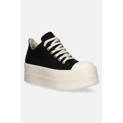 Zdjęcie Rick Owens tenisówki Double Bumper Low Sneaks kolor czarny DS01E3832.DO