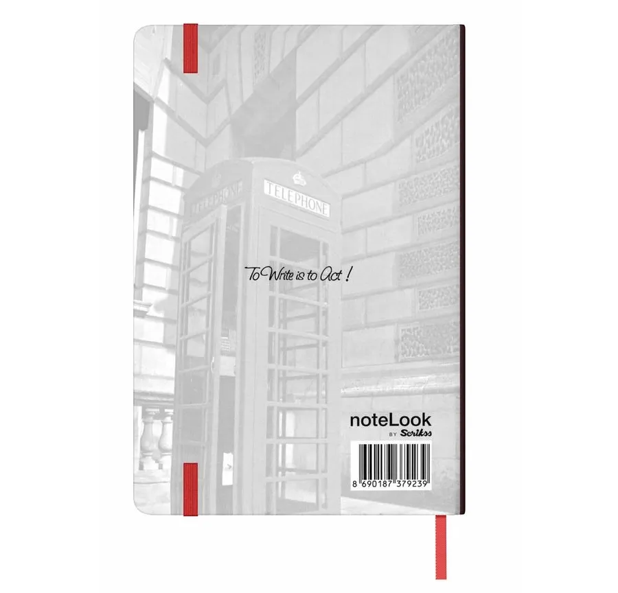 obrazek 2 Idealny na prezent -dzienniczek w linię z serii Red Telephone Booth