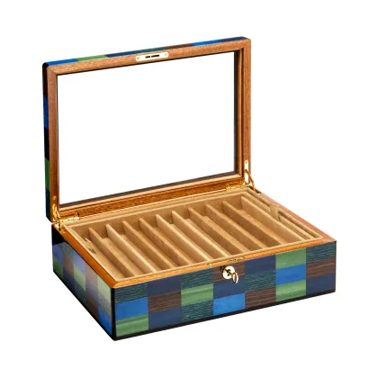 Picture A box for pens and pens made of mahogany