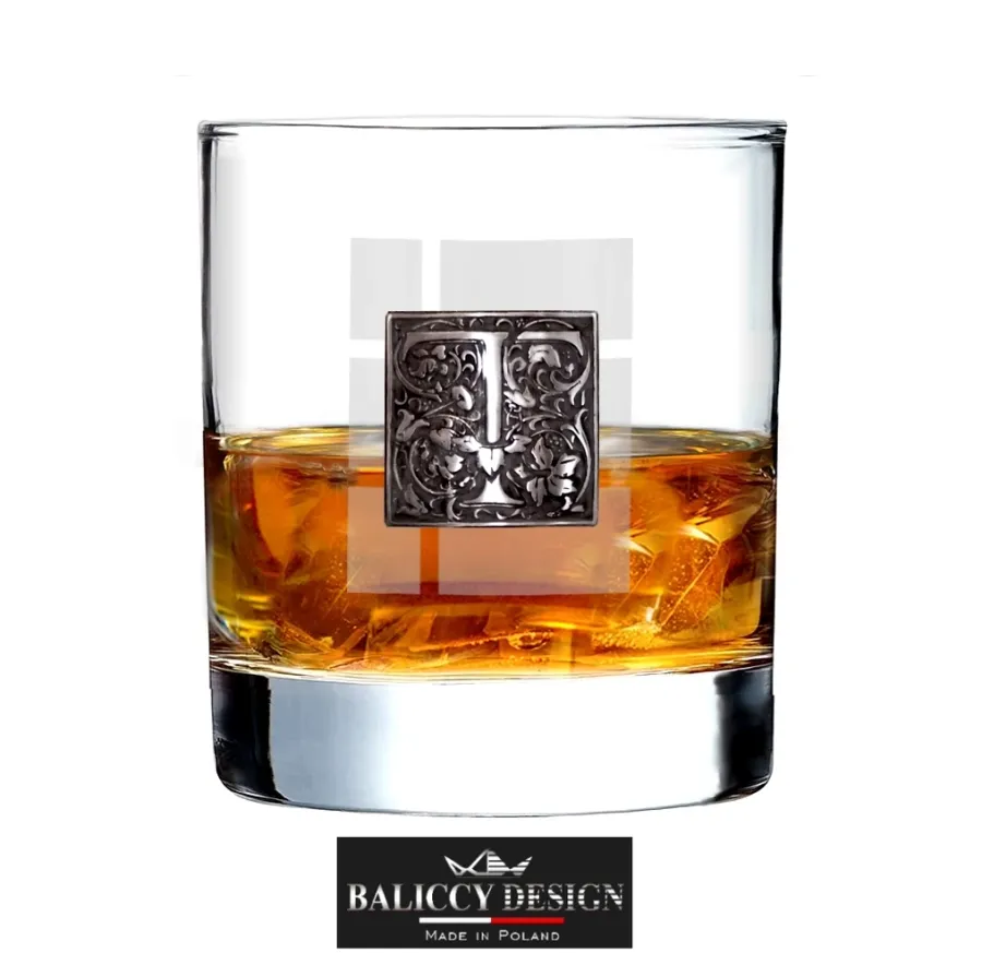 obrazek 1 Szklanka do whisky z wybranym inicjałem