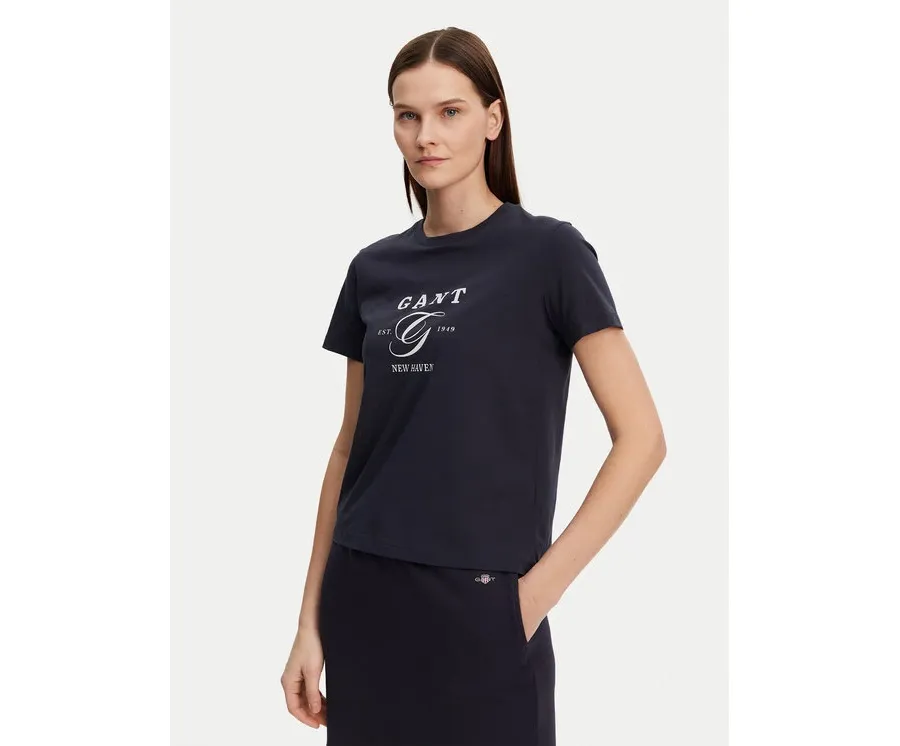 obrazek 1 Gant T-Shirt 4200563 Granatowy Regular Fit