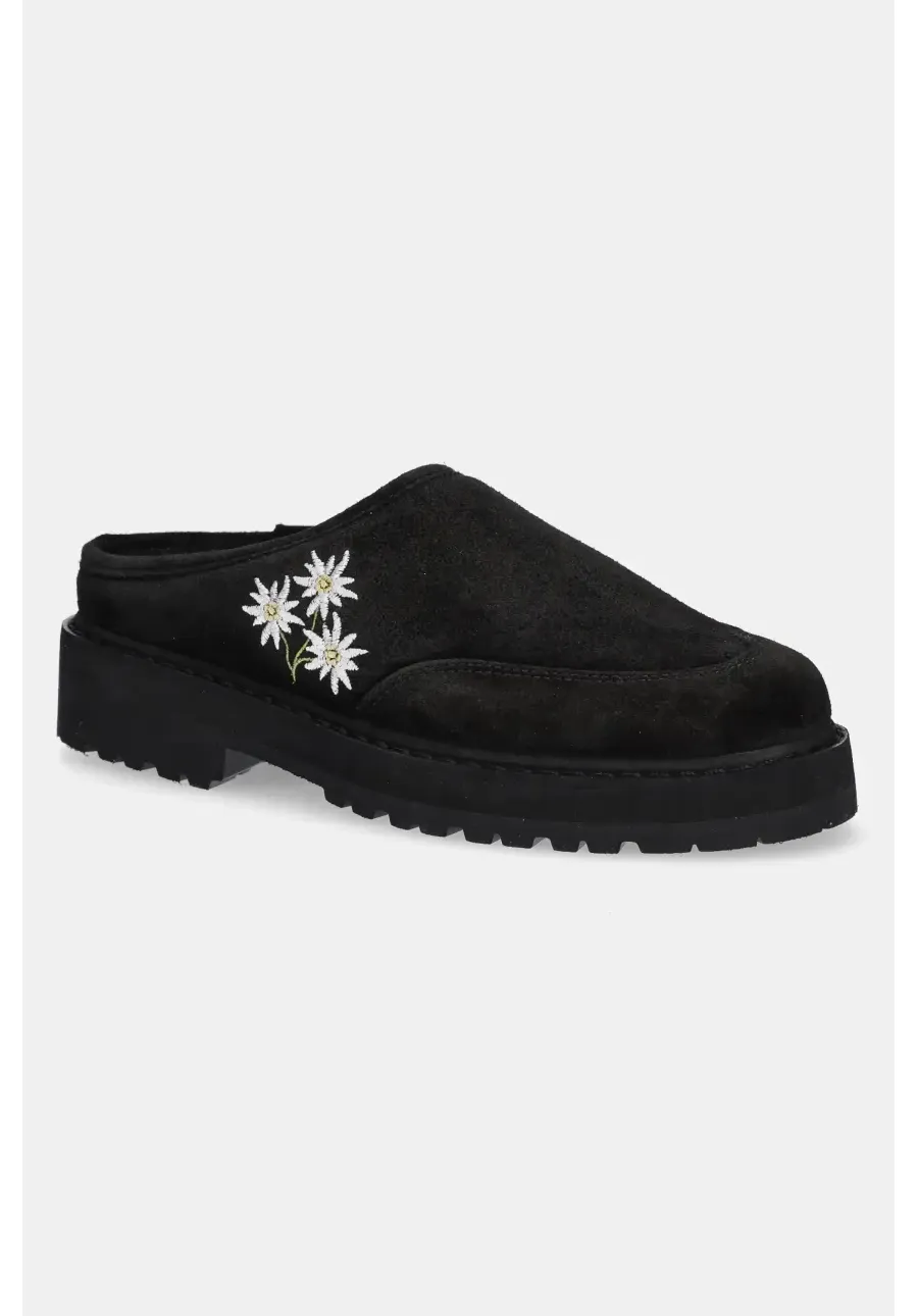 obrazek 1 Diemme klapki zamszowe Maggiore damskie kolor czarny DI25SPMAW-M06S006BLK