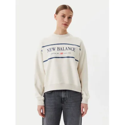 Zdjęcie New Balance Bluza Athletics Nautical Lobster WT51923 Beżowy Oversize