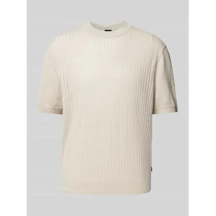 Zdjęcie T-shirt o kroju oversized z mieszanki lnu model ‘Ajordino’