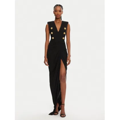 Zdjęcie Balmain Sukienka wieczorowa DF0RP575JE50 Czarny Regular Fit