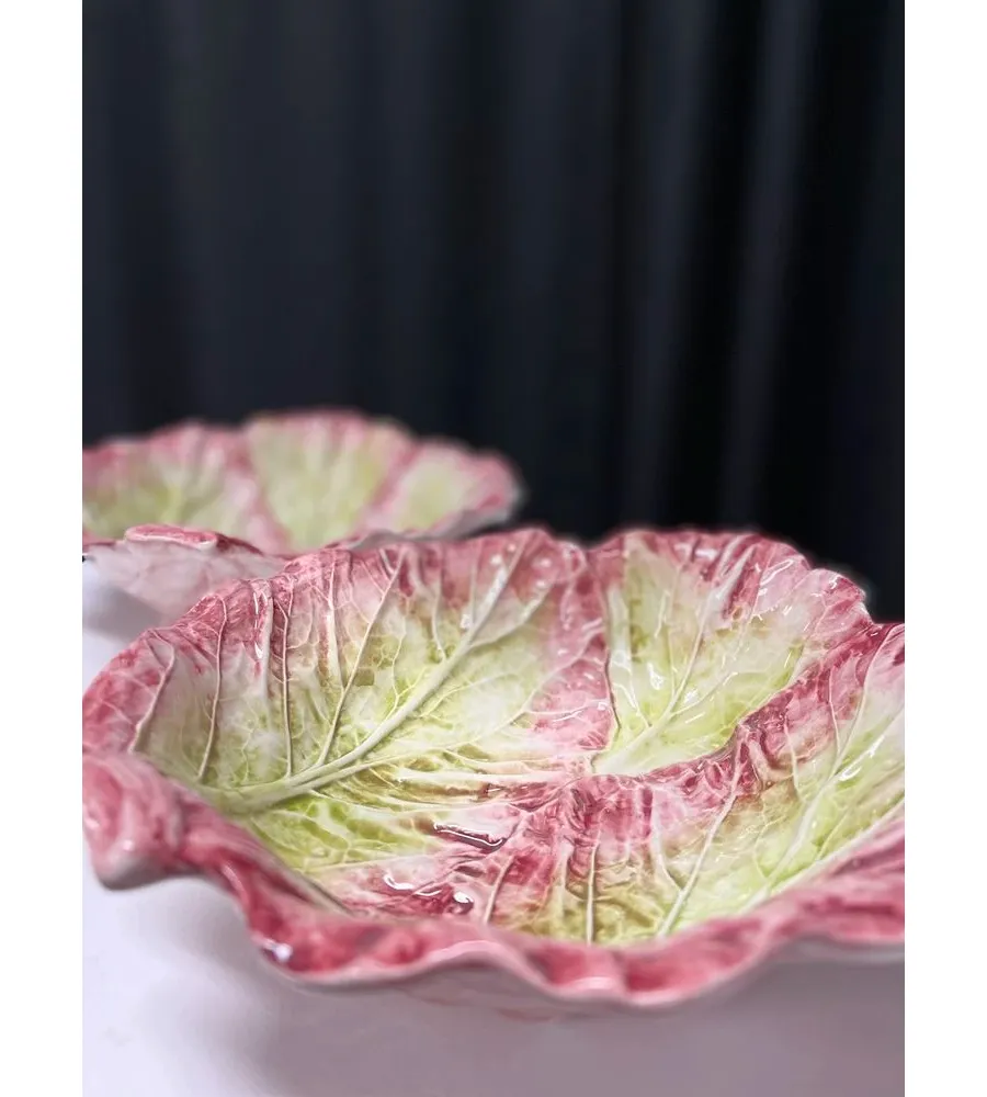 obrazek 2 Mała ceramiczna miska w formie liścia cykorii sałatowej - Le Ceramiche