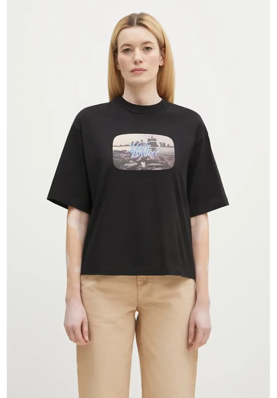 obrazek 1 Carhartt WIP t-shirt bawełniany Greatest Flicks damski kolor czarny I034398.89XX