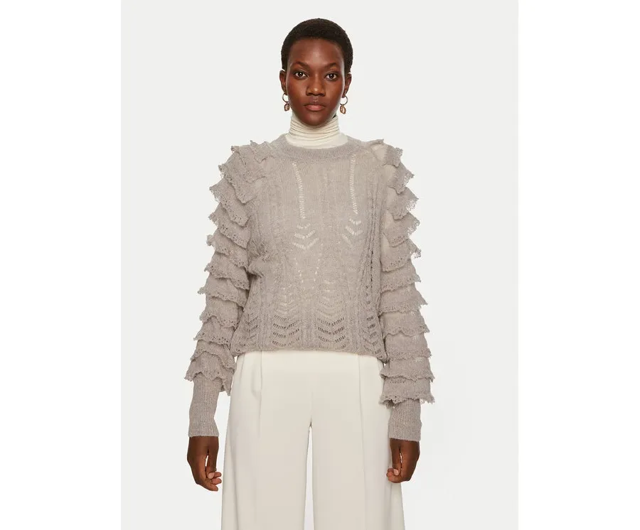 obrazek 1 TWINSET Sweter 242TP3101 Szary Loose Fit