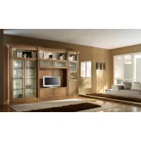 Zdjęcie Ekskluzywny antyczny włoski regał do salonu