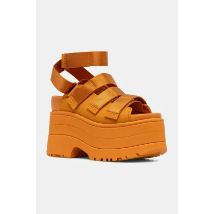 Zdjęcie UGG sandały Goldenrise damskie kolor pomarańczowy na platformie 1167431-DCT