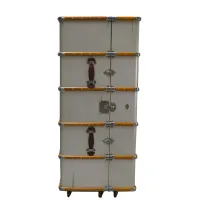 Zdjęcie Ekskluzywny barek vintage w kolorze srebrnym - Authentic Models