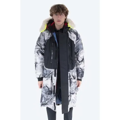 Zdjęcie Griffin kurtka puchowa dwustronna męska kolor szary zimowa GW20.01A-GRAFITOWY