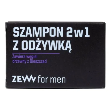 Zdjęcie ZEW for Men Szampon do włosów 2w1 z odżywką 85 ml 85 ml ZEW For Men