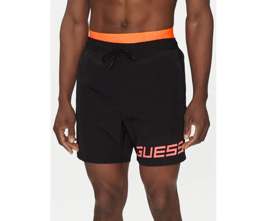 obrazek 1 Guess Szorty kąpielowe F5GT12 WH1C2 Czarny Regular Fit
