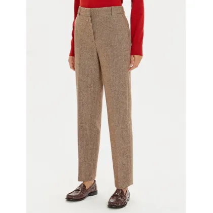 Zdjęcie Tommy Hilfiger Spodnie materiałowe Herringbone WW0WW42959 Brązowy Straight Fit