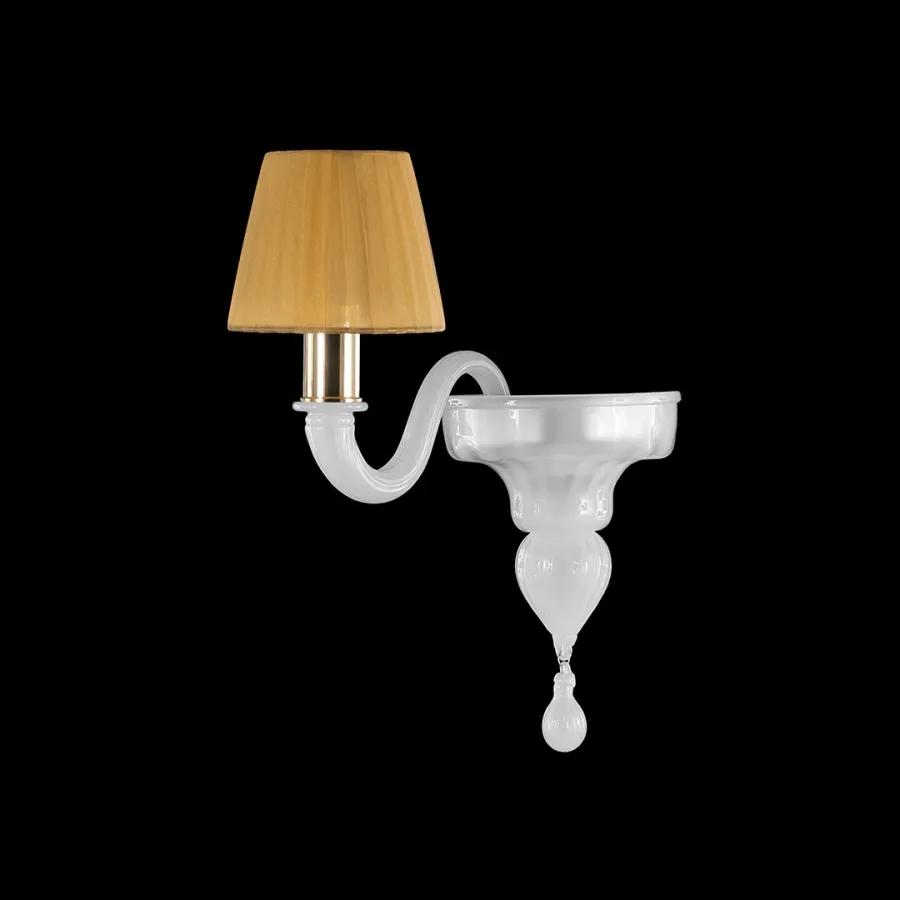obrazek 2 Prestiżowa szklana lampa ścienna - szkło murano prosto z Włoch
