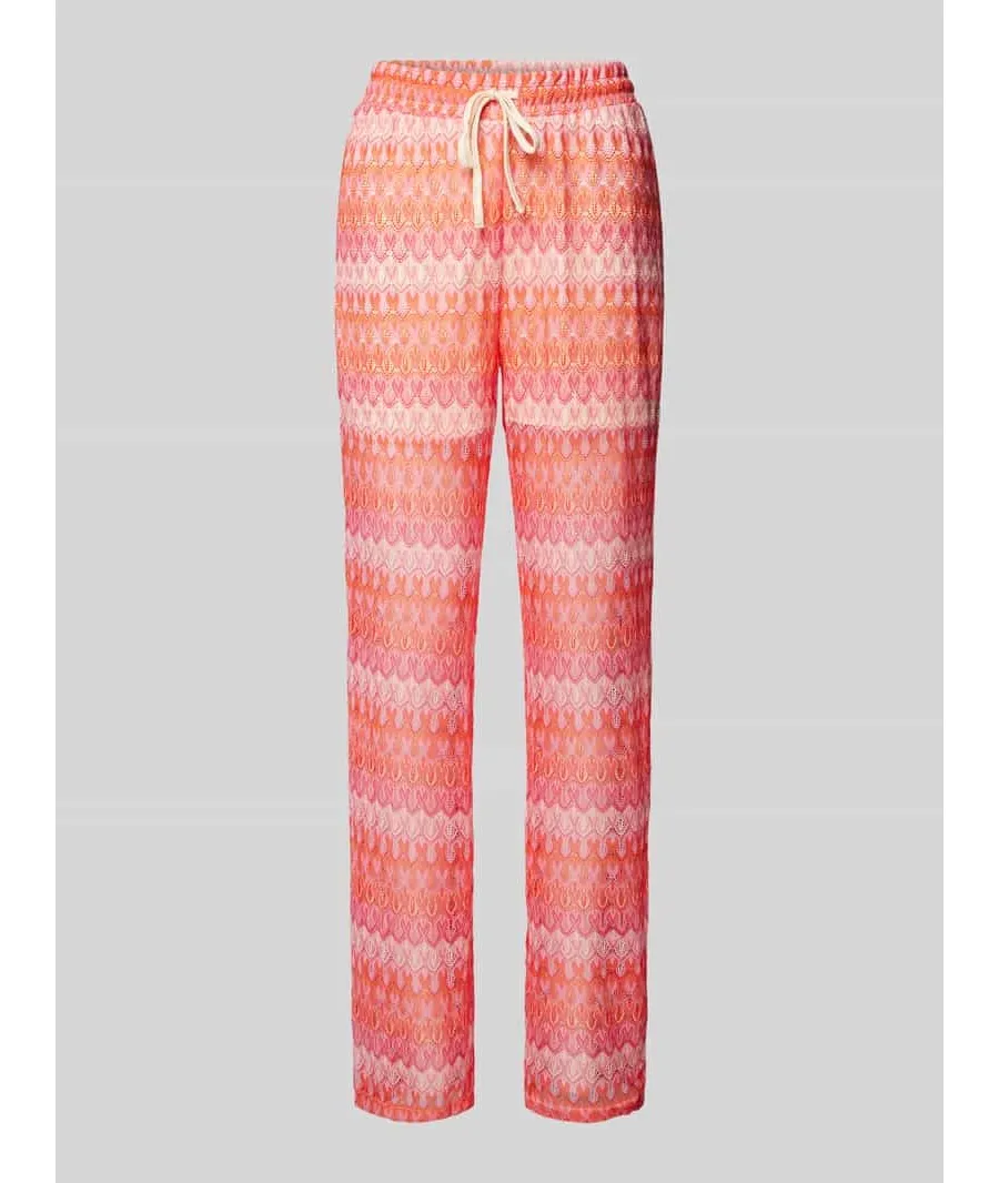 obrazek 1 Spodnie materiałowe ze wzorem na całej powierzchni model ‘DICTE’