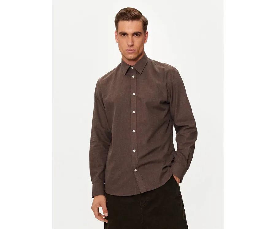 obrazek 1 Selected Homme Koszula 16094903 Brązowy Slim Fit