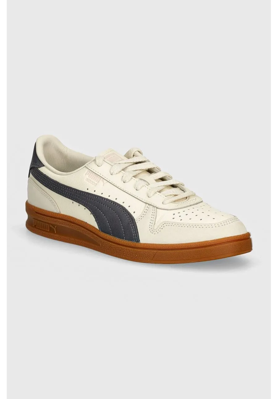 obrazek 1 Puma sneakersy skórzane Indoor OG kolor beżowy 395363