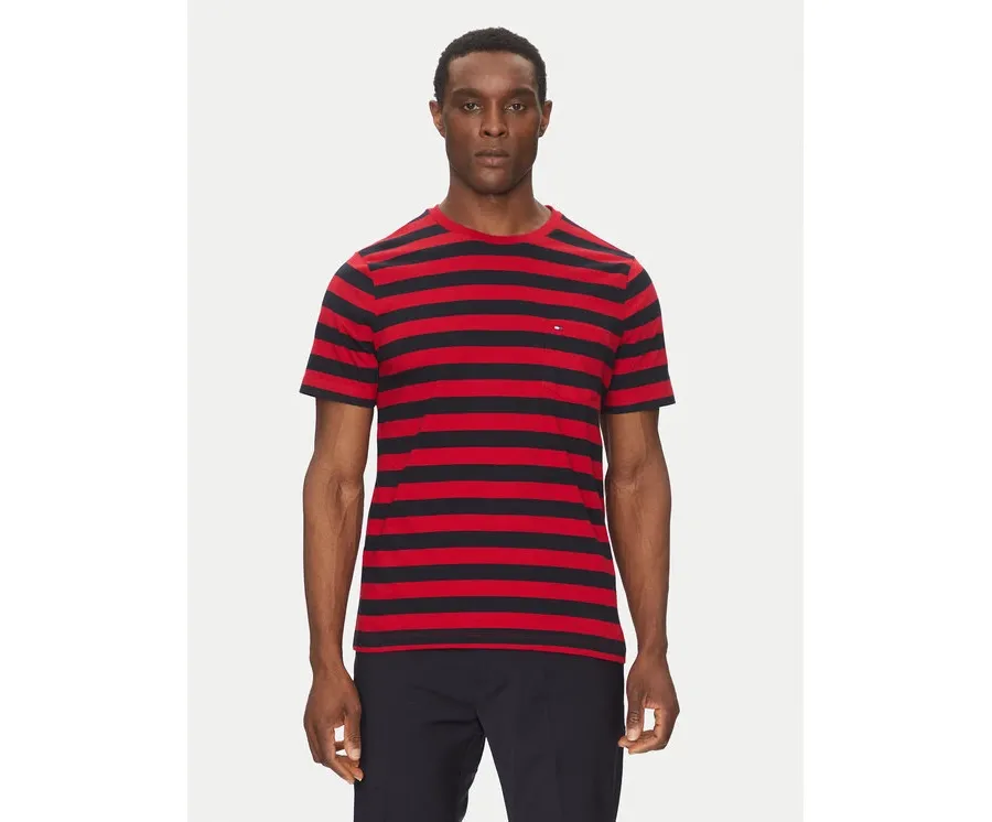 obrazek 1 Tommy Hilfiger T-Shirt Essential MW0MW37283 Czerwony Regular Fit