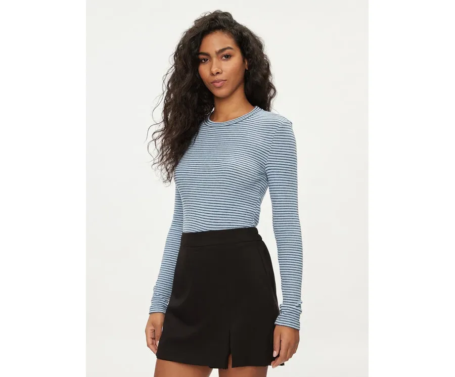 obrazek 1 Noisy May Bluzka Posy 27026866 Niebieski Slim Fit