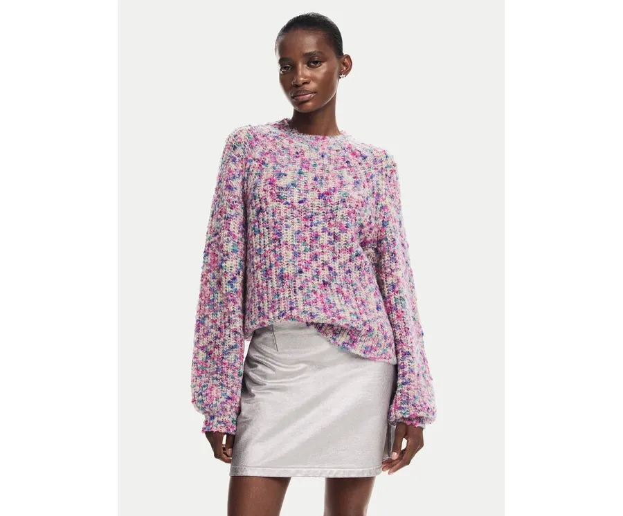 obrazek 1 Desigual Sweter Birmingham 24WWJF72 Kolorowy Regular Fit