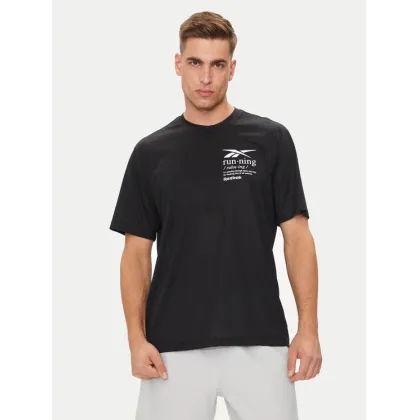 Zdjęcie Reebok T-Shirt Run Graphic 100075314 Czarny Relaxed Fit