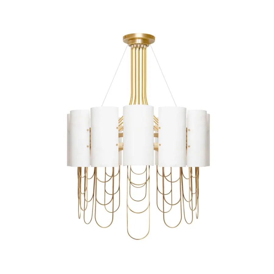 obrazek 1 Lampa wisząca wykonana z marmuru i szczotkowanego mosiądzu - Ginger & Jagger