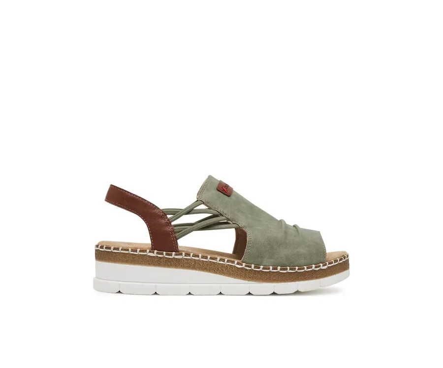 obrazek 1 Rieker Sandały V1261-52 Zielony