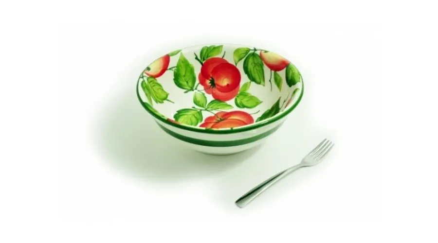 obrazek 2 Średnia okrągła miska sałatkowa w stylu wiejskim - Le Ceramiche